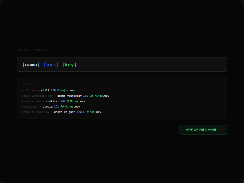 Bulk Rename
